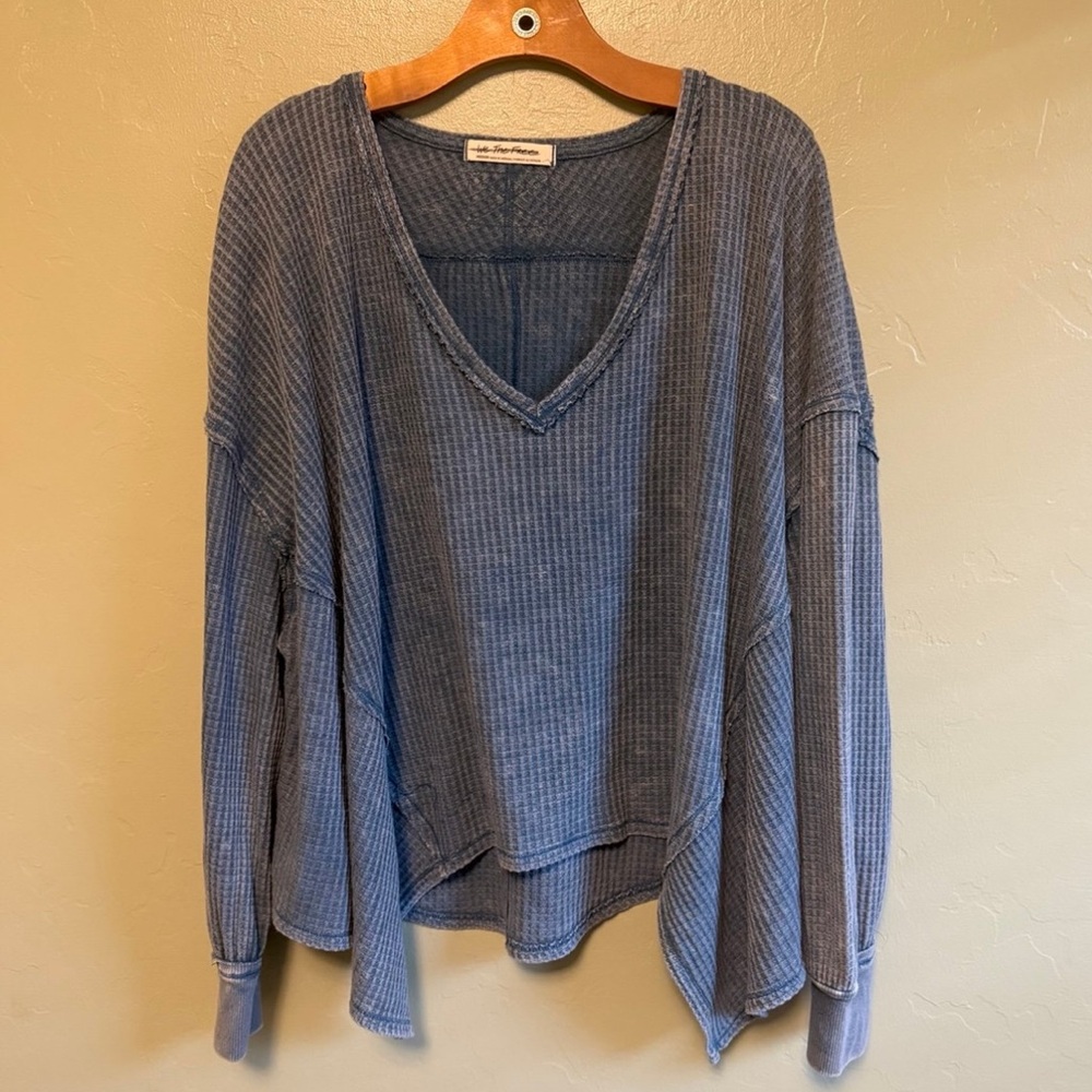 Free People We the Free Coraline thermal blue size medium